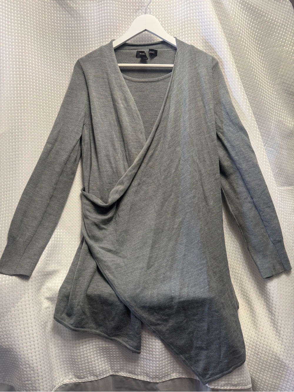 Marciano Gray Wrap-Style Tunic Top